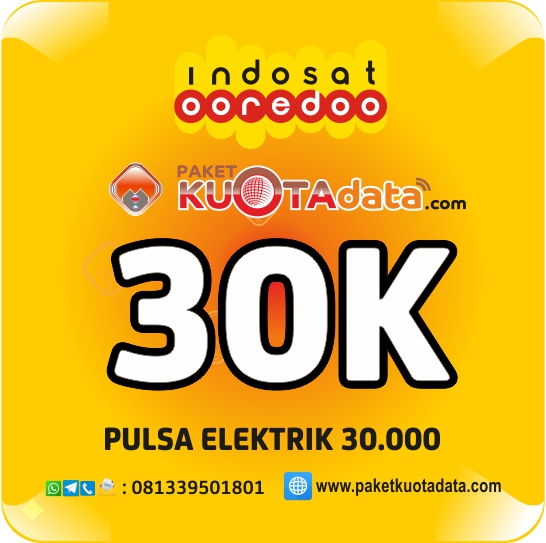 Pulsa Electrik INDOSAT - Indosat 30 Ribu