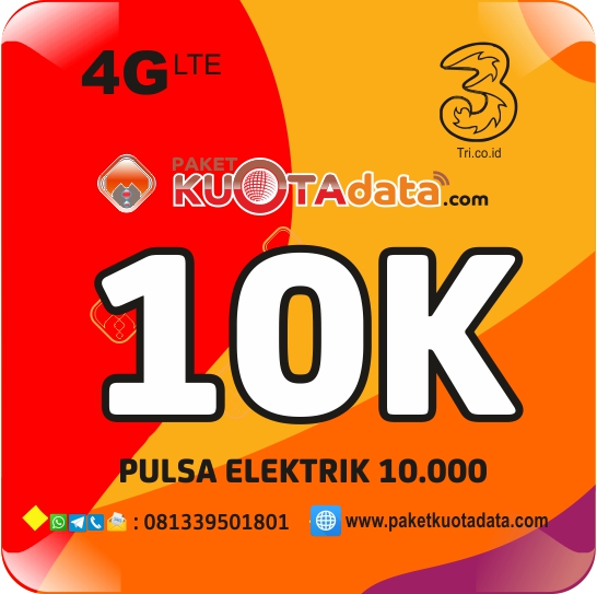 Pulsa Electrik TRI 3 - Three 10.000