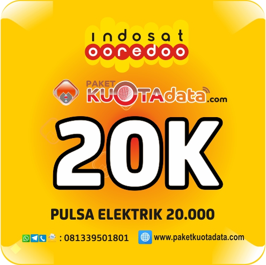Pulsa Electrik INDOSAT - Indosat 20 Ribu