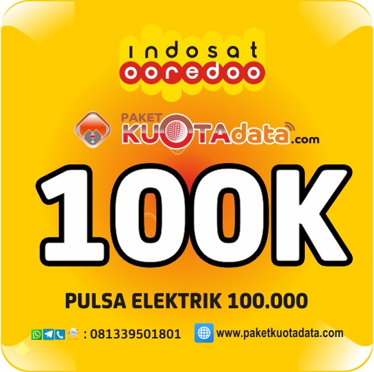 Pulsa Electrik INDOSAT - Indosat 100 Ribu