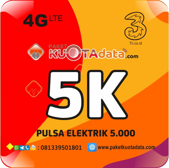 Pulsa Electrik TRI 3 - Three 5.000