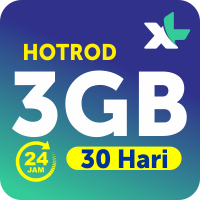XL Kuota Data Paket Hemat Hotrod - HotRod 3GB 30 Hari