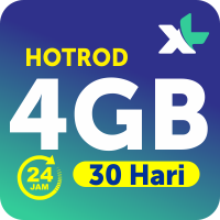 XL Kuota Data Paket Hemat Hotrod - HotRod 4GB 30 Hari