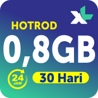 XL Kuota Data Paket Hemat Hotrod - HotRod 0,8GB 30 Hari